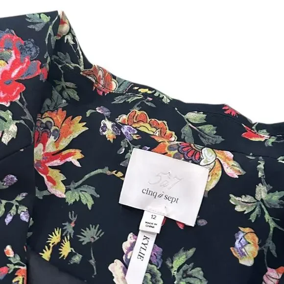 Cinq a Sept Kylie Provence Floral 3/4 Sleeve Blazer - Picture 4 of 9